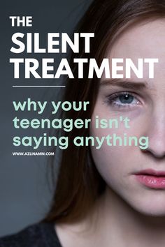 silent treatment from teenager Single Parent, Raising Boys