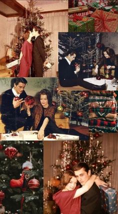 Christmas On Film Aesthetic, Pictures By The Christmas Tree, Frank Sinatra Christmas Aesthetic, 80s Christmas Card Photo, Christmas Vintage Photography, 70s Christmas Photoshoot, Traditional Christmas Photoshoot, Christmas Living Room Photoshoot, Flash Christmas Photos