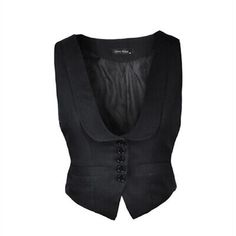 Victorian Womans Vest Low Cut Waistcoat Vintage Ladies Double Breasted Vest  | eBay Victorian Vest Women, Womans Vest, Victorian Vest, Waistcoat Women, Costume Concepts, Ladies Waistcoat, Waistcoat Pattern, Corporate Goth, Double Breasted Vest