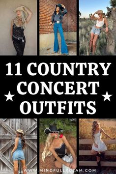 11 Stylish Country Concert Outfits & Cowgirl Outfits You Need Western Outfits Summer, Cody Johnson Concert, Western Concert Outfit, Concert Jeans, Country Concert Outfit Fall, Country Music Concert Outfit, Outdoor Concert Outfit