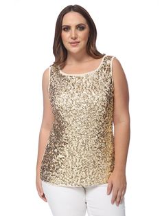 GET YOUR SPARKLE ON. This top is embellished with sequins in the front while keeping it simple in the back. This gives you the perfect amount of drama on an elegant top. NOT YOUR AVERAGE BASIC TANK. Besides the shine and sparkle this blouse gives you. it also features a sexy back with a slight stretch that is breathable and comfortable. It will keep you cool and you will never feel restricted to move all day long. READY TO PLAY. Rock this amazing top to concerts. holiday parties. friendsgiving. new years eve party. or a special romantic dinner date. Also ideal for dressy casual setting such as family gatherings. weekend trip. and so much more. Plus size available from large to XX-Large. Please refer to the size chart in the images for help when choosing a size. If you have any questions re Fall Denim Trends, Plus Size Fall Fashion, Sequin Tank Top, Keeping It Simple, Fall Denim, Romantic Dinner, Sequin Tank, Denim Trends, Sequin Tank Tops