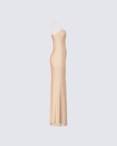 Keep their eyes on the prize in this gold sequin maxi dress 🤩 With a sleek and sexy fit, this dress is made from sequin and beaded stretch tulle, and complete with adjustable tank straps for a look that will have you outshining everyone ⭐ Gold Spaghetti Strap Dress For Gala, Gold Dress With Spaghetti Straps For Gala, Sparkling Maxi Dress For Prom Season, Party Maxi Dress With Beaded Straps, Beaded Straps Evening Dress For Prom Night, Glamorous Spaghetti Strap Maxi Dress For Wedding, Sleeveless Party Maxi Dress With Beaded Straps, Elegant Sequin Dress With Beaded Straps For Night Out, Sleeveless Maxi Dress With Beaded Straps For Party