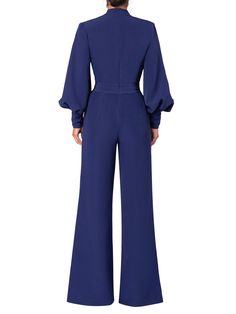 "Ava" Navy Keyhole Jumpsuit – FKSP Boost Your Confidence, Find Yourself, Cuff Sleeves, Timeless Pieces, Knitted Fabric, Knit Fabric, Wide Leg, Jumpsuit, Confidence