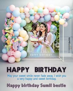 Happy Birthday Sister Photo Editing, Happy Birthday Sister Photo Frame, Brthdy Wishes, Happy Birthday Sister Frame, Happy Birthday Photo Frame Edit, Birthday Girl Dp, Photo Frame Birthday, Birthday Dp, Birthday Dpz