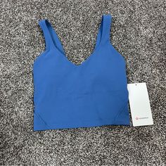 Lululemon Align Tank Pitch Blue Blue Align Tank, Lulu Closet, Nike Winter Jackets, 2024 List, School Shopping List, Clothing Wishlist, Indigo Floral, Align Tank, Lululemon Align Tank