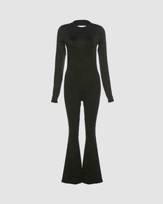 Details: Long-sleeve jumpsuit with backless designBottom Length: LongSleeve Length: Long SleevesMaterials:95% Polyester + 5% Spandex Stretch Elastane Jumpsuit With Long Sleeves, Stretch Long Sleeve Jumpsuits And Rompers, Stretch Elastane Jumpsuits And Rompers With Long Sleeves, Chic Long Sleeve Jumpsuits In Elastane, Black High Stretch Backless Jumpsuit, Black High Stretch Backless Jumpsuit/romper, Black Stretchy Backless Jumpsuit, Stretch Solid Color Bodysuit For Evening, Solid Stretch Bodysuit For Evening