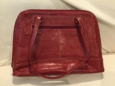 BEAUTIFUL BUXTON RED LEATHER LAPTOP BUSINESS TRAVEL BAG - PURSE CLEAN - LOOKS NEW INSIDE APPROX 17”W x 12” H x 5” D HAS PADDED DIVIDER FOR YOUR LAPTOP OR IPAD INTERIOR ZIPPERED SECTION SLOTS FOR CREDIT CARDS AND PENS TWO SNAP POCKETS COUPLE MINOR SCRATCHES ON OUTSIDE BUT DOES NOT TAKE AWAY FROM BAG IN PRE-OWNED CONDITION PLEASE SEE ALL PICTURES AND EMAIL ME WITH QUESTIONS  THANKS FOR LOOKING Red Leather Laptop Bag For Everyday Use, Red Laptop Satchel Bag, Red Leather Laptop Bag For Travel, Red Satchel Laptop Bag For Daily Use, Red Leather Travel Laptop Bag, Red Laptop Bag For Travel, Red Zipper Closure Bag For Errands, Red Leather Bag With Zipper Pouch, Red Leather Travel Briefcase