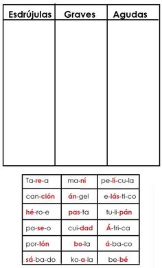 an esl worksheet with spanish words and pictures