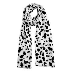 PRICES MAY VARY. Our classic soft and comfortable scarf, made of 100% polyester fabric, is soft to the touch, light and fluffy, keeping you warm and comfortable all day long. Lightweight, easy to fold, easy to put into handbags. Exquisite tailoring design and printing technology, stylish and elegant spot pattern design, color lasting saturated, practical and warm, accompany you to spend winter and cool nights, cold mornings and air-conditioned places. This scarf sizes 70.5"L*11.8"W. Easily match Scarf Sizes, Dalmatian Pattern, Abstract Print Scarf, Scarf Black And White, Leopard Print Scarf Winter, Jackets Sweaters, Men's Scarf, Dalmatian Print, Black & White Jacquard Scarf