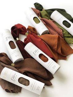 A life essential for you to take anywhere, each scarf is made from 100% washable-silk, has a hand-rolled and hand-sewn edge. Meant to be lived-in, worn, and washed, our hand-dyed heirloom scarves have a bit of magic in their making. 'The Hankie' is our smallest silk scarf: approximately 15 inches x 15 inches. Soft in hand and light in weight, it's the perfect everyday accessory. Versatile and functional, it can be used as a pocket square, napkin, bandana, purse tassel, or a traditional hankie —y Packaging For Scarf, Scarf Packing Ideas, Silk Scarf Packaging, Hijab Packaging Ideas, Scarf Packaging Ideas, Shawl Packaging, Bandana Purse, Scarf Packaging, Wrapping Inspiration