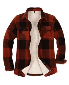 PRICES MAY VARY. SOFT FABRIC：This Women's Sherpa Fleece Lined Buttoned Flannel Shirt Jacket is crafted of soft 100% polyester, Brushed for buttery softness and for ultimate warmth. ALL SHERPA FLEECE LINED:lined flannel shirt,the sherpa fleece continue all the way through the sleeves for extra warmth to make it ideal for home wear,work or any outdoor. HANDY FEATURES:this women flannel shirt-jac has a classic flannel design,Brushed shell,Twin chest pockets with flaps,Full front button closure,butt Winter Outdoor Long Sleeve Flannel Shirt, Plaid Fleece Jacket With Pockets, Plaid Fleece Jacket With Pockets And Long Sleeves, Plaid Long Sleeve Fleece Jacket With Pockets, Plaid Fleece Jacket For Winter, Plaid Long Sleeve Fleece Jacket For Winter, Fleece-lined Long Sleeve Shacket For Fall, Long Sleeve Fleece-lined Shacket For Fall, Long Sleeve Shacket With Fleece Lining For Fall