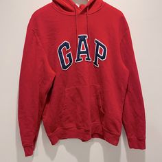 Mens Gap Hoodie Red Never Worn Excellent Condition Gap Hooded Hoodie For Streetwear, Gap Hoodie With Adjustable Hood For Streetwear, Gap Sweatshirt With Adjustable Hood For Streetwear, Gap Sweatshirt With Letter Print For Streetwear, Gap Sweatshirt With Double-lined Hood For Streetwear, Gap Hoodie With Letter Print For Streetwear, Gap Casual Hoodie With Adjustable Hood, Gap Streetwear Crew Neck Hoodie, Gap Crew Neck Hoodie For Streetwear