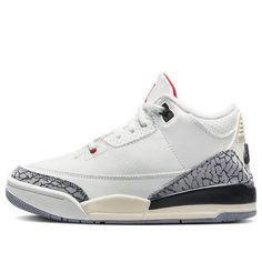 DM0966-100 White Cement Reimagined, Jordan Iii, Retro Basketball Shoes, Jordan Grey, White Cement, Jordan 3 Retro, Black Cement, Jordan 8, Air Jordan 12 Retro