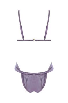 Triangle top with adjustable straps.Flattering sheer bikini bottom.Smooth stretch lining for extra comfort.Removable push up paddings. Elegant Bra With Transparent Straps, Party Triangle Top Bra With Adjustable Straps, Party Bra With Adjustable Straps And Triangle Top, Elegant Triangle Top Swimwear With Straps, Beach Low-cut Bra With Adjustable Straps, Summer Triangle Top Nylon Bra, Chic Nylon Swimwear With Straps, Elegant Low-cut Swimwear With Built-in Bra, Low-cut Bra With Adjustable Straps For Beach