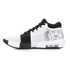 a white and black sneaker with the word love on it's upper part