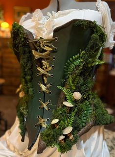 Vines And Branches, Mushroom Costume, Vine And Branches, Fair Outfit, Ren Faire Costume, Wood Nymph, Fairy Cosplay, Easter Greetings Messages