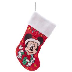 Mickey Mouse 19 Stocking From Disney Disney Stocking, Disney Stockings, Mickey Mouse Dress, Decorated Stockings, Mickey Mouse Images, Gratis Printables, Winter Decor Ideas, Christmas Winter Decor, Red Stockings