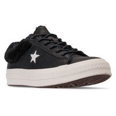 Heritage Styling And Classic Comfort Make These New Without Box Converse One Star Ox Faux Fur Casual Sneaker An Everyday Essential. The Clean Low-Top Looks Just As Good With Jeans And Leggings As It Does With Skirts And Dresses. Supple Leather Upper For Style Synthetic Fiber Faux Fur Accent At Collar Lace-Up Low-Top Sneaker Ortholite Insole For A Cushy Feel Traction Pattern On The Rubber Sole For Grip Style No. 162601c Leather And Synthetic Fiber Faux Fur Upper; Rubber Sole Skirts And Dresses, Converse One Star, Heritage Fashion, One Star, Womens Wedges, And Dresses, Mens Gift Sets, Pump Sandals, Womens Converse