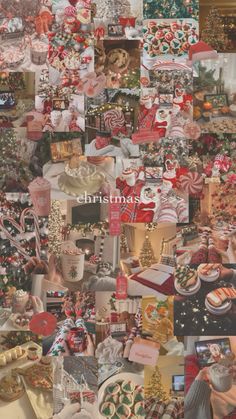 a collage of many different christmas items