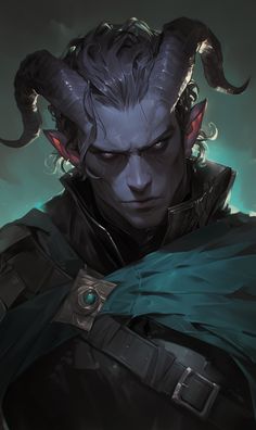 an image of a male character with horns on his head