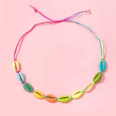 This Colorful Cowrie Shell Choker Necklace Is A Wonderful Addition To Your Wardrobe And Your Style! Flirt And Fun! Sure To Get Lots Of Compliments! Trendy Multicolor Necklaces For Summer, Trendy Multicolor Necklaces For Vacation, Trendy Multicolor Necklace For Summer, Trendy Yellow Necklace For The Beach, Trendy Multicolor Necklace For Vacation, Yellow Bohemian Necklaces For Vacation, Trendy Yellow Necklace For Beach, Yellow Necklace For Spring Beach Occasion, Trendy Yellow Necklaces For Beach