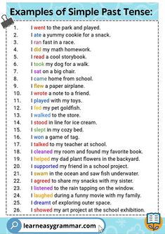 the simple past tense worksheet