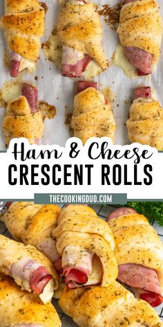 ham and cheese crescent rolls are the perfect appetizer to serve at any party