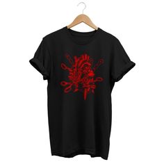 "This is a occult t-shirt for a gothic style. This gothic shirt suits a dark aesthetic outfit. This goth tee is a perfect gift for Edgy men, Emo women, E-girl, E-boy, witches, goth girls and goth boys, dark teen girls and teen boys. Do you prefer a different color print or color t-shirt? No problem, send me a message with your request so i can confirm and print it as YOU like. Do you want one of the prints on hoodies, kids sizes or a specific garment? just contact me and i will contact you back Edgy Anime Print T-shirt For Alternative Fashion, Punk Style Pre-shrunk Short Sleeve Shirt, Black Alternative T-shirt With Anime Print, Black Alternative Anime Print T-shirt, Black Alternative Style T-shirt With Anime Print, Black Punk T-shirt With Anime Print, Halloween Anime Print Emo T-shirt, Emo Anime Print T-shirt For Halloween, Punk Style Short Sleeve Pre-shrunk Shirt