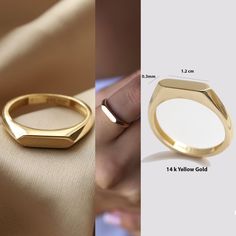 Gold Rings Simple For Men, Man Ring Design Gold Simple, Men Rings Gold Simple, Plain Gold Rings For Men, Unique Gold Rings For Women, Women Rings Gold Design, Gold Rings For Men Unique, Mens Ring Designs Gold, Woman Gold Jewelry