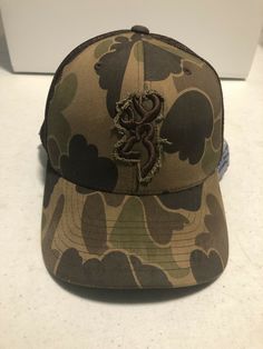 browning camo hunting hat cap snapback hat deer hat. Condition is Pre-owned. Shipped with USPS First Class Package. Brown Military Trucker Hat, Brown Military Style Trucker Hat, Camouflage Trucker Hat For Hunting With Curved Brim, Adjustable Camouflage Baseball Cap For Hunting, Brown Snapback Trucker Hat For Hunting, Brown Snapback Hat For Hunting, Brown Hunting Snapback Cap, Brown Snapback Hunting Cap, Brown Snapback Cap For Hunting