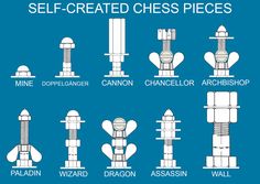 the instructions for how to build a self - created chess piece