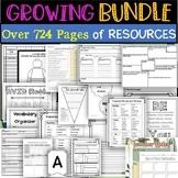 the growing bundle includes over 124 pages of resources