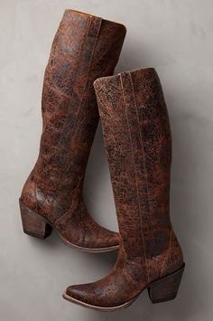 click to expand Tall Western Boots, Tall Western Boot, Distressed Leather Boots, Handmade Boot, Fur Accessories, Tall Leather Boots, Flowing Skirt, Distressed Leather, Handcrafted Leather