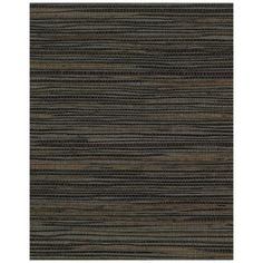 an area rug with black and brown stripes