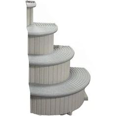 three tiered outdoor water fountain in white