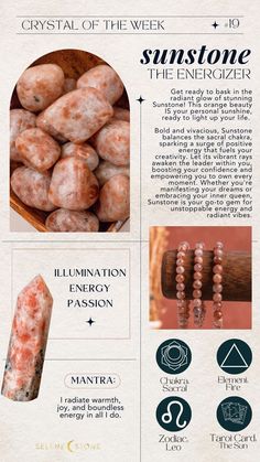 Sunstone: The Energizer – Selene Stone Sunstone Meaning, Jasper Meaning, Can Light, Crystals Healing Properties, Herbal Magic, Crystal Therapy, Pretty Rocks, Crystal Healing Stones, Energy Stones