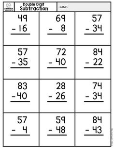 the subtraction worksheet for addition and subtraction with two numbers