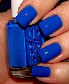 my favorite color of all time Essie Nail Polish Colors, Essie Nail Colors, Coral Nails, Manicure Gel, Blue Nail Polish, Bright Nails, Blue Nail, Nails Polish