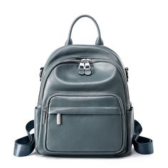 Free U.S. shipping. Style: Classic , color:Blue, suite for season：Spring, Summer, Autumn, Winter ，School, Travel, Work, Material Genuine Leather,  Dark Blue Zipper Leather Backpack 2Way Shoulder Bag with Pocket Casual Blue Rectangular Leather Backpack, Blue Backpack With Zipper For Daily Use, Blue Backpack With Zipper Closure For Daily Use, Blue Backpack For Daily Use With Zipper Closure, Everyday Blue Backpack With Zipper Closure, Large Capacity Blue Leather Backpack, Casual Blue Leather Backpack With Zipper, Large Capacity Blue Leather School Backpack, Blue Satchel Backpack With Zipper