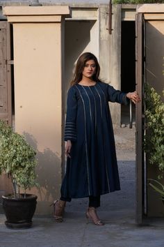 This flared silhouette is canvassed on raw silk featuring heavy lace detailing all over the front and back of the frock. This traditional dress is perfect for any wedding festivities, comes with matching pants. Wedding Festivities, Matching Pants, Traditional Dress, Raw Silk, Traditional Dresses, Lace Detail, Festival, Silk, Lace