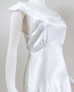 White Liquid, Liquid Satin, Women's Nightgowns, Nightgowns, Night Gown, Slip Dress, Satin, White, Clothes