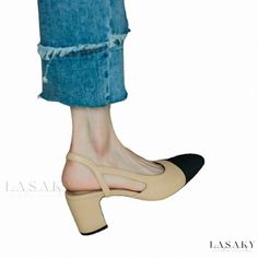 Lasaky - Luxurious Heeled Shoes with Artistic Lace-Up Detail Elegant Sandals, Shoe Sole, High Heels Stilettos, Heeled Sandals, Stacked Heel, High Heel Sandals, Womens Heels, High Quality Leather, Low Heels