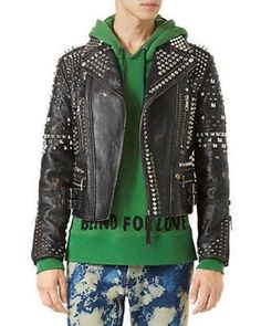 Men's Biker Studded Stylish Magnificent Leather Jacket All Sizes Available Antique Brown Distressed Multi color studs belted strap zipper Studded Jacket made with 100 % Genuine Top Quality Cowhide Leather Multi cor StuddedHigh Quality Studs. Each securely added by hand Cropped, Vintage - Inspired / Moto / Fit0.9 to 1.0 MM Cowhide Leather used Soft Black Real LeatherAll sizes AvailableMake sure to Look at the size chart below before selecting your size.There can be slight difference between the o Biker Leather Jacket With Studs For Spring, Fall Leather Biker Jacket With Studs, Studded Leather Biker Jacket For Winter, Biker Style Studded Leather Jacket For Spring, Winter Leather Biker Jacket With Studs, Winter Leather Studded Biker Jacket, Spring Biker Leather Jacket With Studs, Fall Streetwear Leather Jacket With Studs, Studded Leather Jacket For Fall Streetwear