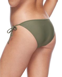 It's your classic bottom, elevated: our Tie-Side Bikini features a traditional rise that hugs the hips and fuller coverage around back, with dainty adjustable side ties. Beach day, here we come! Bikini bottom Traditional rise Tie side Fuller coverage 80% nylon, 20% Spandex Body Glove, Beach Day, Cactus, Spandex