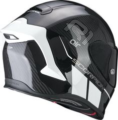 the helmet is designed to look like it has been made out of carbon and plastic