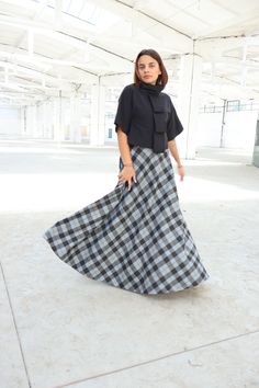 Elegant high waisted plaid skirt made of wool mix available in many patterns and a wide range of sizes. ◈ Stylish and chic fashion is our shared dream! You can be sure that this piece is made with a lot of love and craftsmanship. ◈ S I Z I N G ◈ This item is available from XS to 4XL. Please, have a look at my Size Chart below before placing your order. ◈ D E L I V E R Y ◈ This item will be shipped in up to 5 days after your order was placed. We ship with a standard post or Express courier depend Fitted Plaid Tiered Skirt, Plaid Tiered Lined Skirt, Plaid Flared Skirt, Plaid Flared Relaxed Fit Skirt, Plaid Flared Skirt With Relaxed Fit, Relaxed Full Plaid Skirt, Winter Maxi Skirt, Edwardian Walking Skirt, High Waisted Plaid Skirt