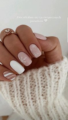 Brown And White Christmas Nails, Holidays Nails, Gel Ideas, Casual Nails, Classic Nails, Cute Gel Nails, Christmas Nails Acrylic, Short Acrylic Nails Designs