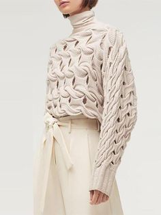 Fashion Solid Color Openwork Knit Sweater – Nayachic Color Perspective, Short Paragraph, Plain Sweaters, Laundry Guide, Plain Style, Sleeve Pattern, Long Sleeves Coats, Ashley Stewart, Sweaters Online