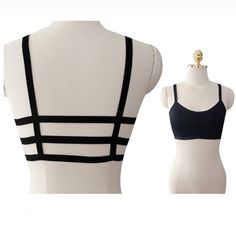 FREE SHIPPING 1PC Sexy Women V-Neck Vest Lace Floral Harness Hollow Camisole Bra Blouses Tank Tops Crop Top Bandage spaghetti ladies camisole JKP2031 Bandage Crop Top, Camisole Bra, Backless Bra, Blouse Tank Top, Bralette Crop Top, Crop Top Bra, Activewear Fashion, Cropped Tops, Vest Fashion