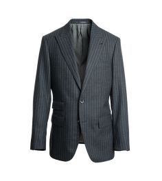 Grey flannel chalk stripe Suit Pinstripe Suits For Winter Business, Winter Pinstripe Business Suits, Pinstripe Wool Suits For Fall, Winter Pinstripe Suits, Fall Season Pinstripe Wool Suits, Striped Business Suits For Winter, Striped Suits For Business In Winter, Striped Winter Business Suits, Striped Suits For Business Casual In Fall